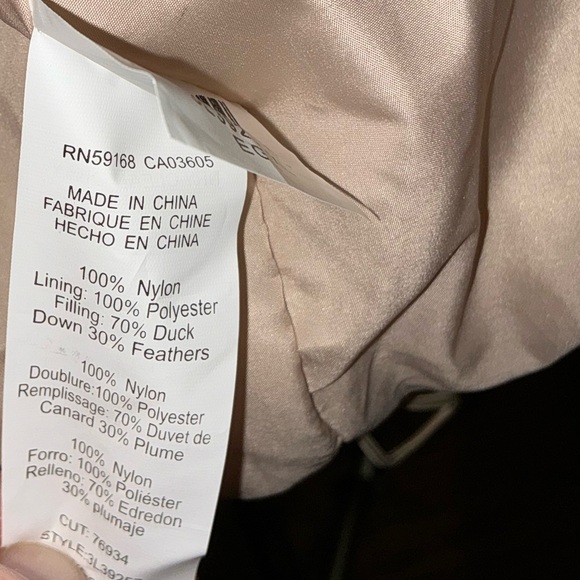 Karen Kane NWT Puffer Jacket Eggshell Size XL - Picture 13 of 14